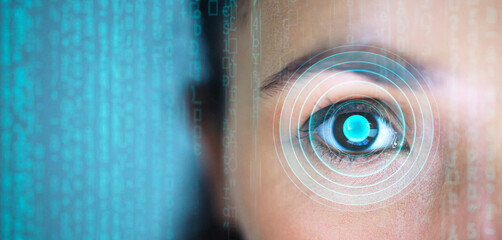Poster - Taking security to the next level. Cropped shot of an unrecognisable businesswoman standing alone in the office.