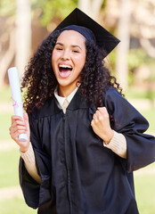 Sticker - Look at what I snatched today. Portrait of a young woman cheering on graduation day.