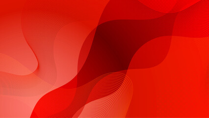 Abstract modern red gradient waves overlap background with copy space for text. Minimal concept. Vector illustration