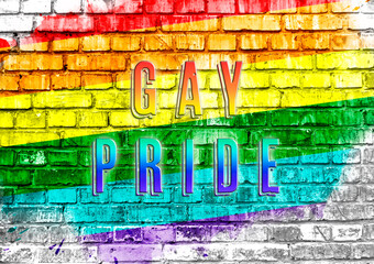 Poster - LGBTQ Community Pride Text I am gay