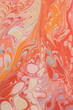marbled paint abstract pattern pink and orange hippy background, made with generative ai