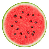 Watermelon isolated on white background, full depth of field