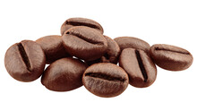 Coffee Bean Isolated On White Background, Clipping Path, Full Depth Of Field