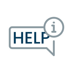 Poster - need information, about, help button icon concept illustration line icon design editable vector eps1