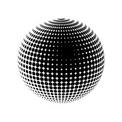 Poster - Black pattern on halftone background. Contemporary image. Grunge vector. Vector illustration.
