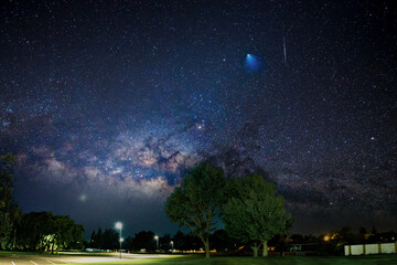Wall Mural - panorama of the night starry