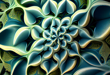 Poster - Beautiful abstract illustration of an Sage - reduces inflammation and relieves menopause symptoms. Generative AI technology.
