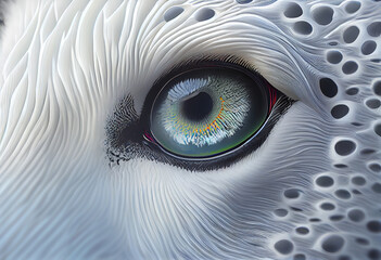Aufkleber - Beautiful abstract illustration of an bear background. Generative AI technology.
