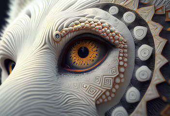 Poster - Beautiful abstract illustration of an bear background. Generative AI technology.
