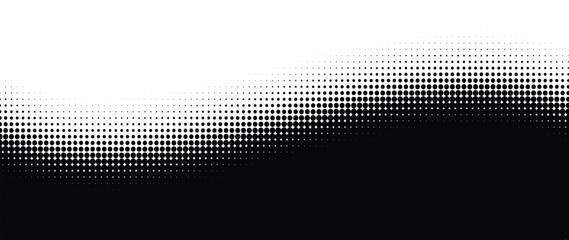 Halftone background vector. Monochrome Abstract dot, Gradient halftone dots for background pattern and texture.
