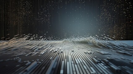 3d rendering abstract digital technology background. Network connection structure. Digital data visualization.Generative Ai