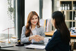 © Nuttapong punna - Consultation between a male lawyer and business customer, handshake after good deal agreement, Law and Legal concept.