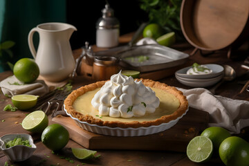 Key lime pie, with its tart and creamy filling, crunchy crust, and whipped cream topping, is a classic summer dessert that's perfect for backyard barbecues