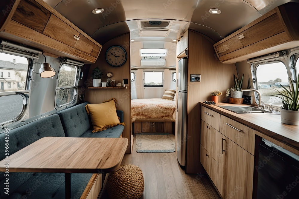 Modern caravans, trailers, and campers feature stylish and functional ...