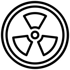 Wall Mural - Nuclear outline icon