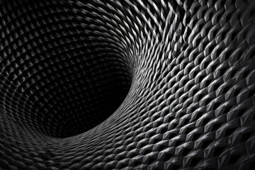 Poster - monochromatic circular object. generative ai