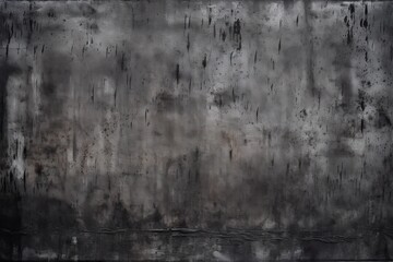 Canvas Print - gritty, textured wall in black and white. Generative AI