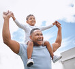 © Lumeez/peopleimages.com - He completes me. Shot of a father and son having fun in their backyard at home.