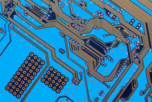 Electronic Circuit Board Close Up.	