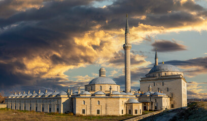 Ancient Ottoman hospital, nowadays housing Medical Museum, Edirne, II.Beyazid Mosque Edirne Turkey (2.Beyazit Mosque), 