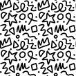 © Idressart - 90s seamless pattern squiggle random