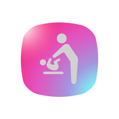 Poster - Child Care - Pictogram (icon) 