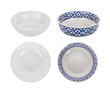 © sommai - set of vintage ceramic bowl on transparent png