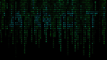 AGCT genomic data visualization background