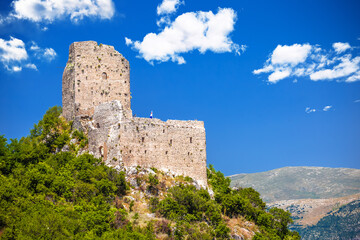 Wall Mural - Prozor hill fortress ruins above Vrlika view