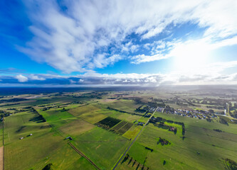 Wall Mural - Aerial View of Mt Gambier in Australia