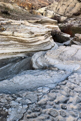 Poster - rock eroded by the flow of water