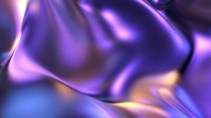 Aufkleber - colorful abstract neon geometry background. 3d rendering illustration
