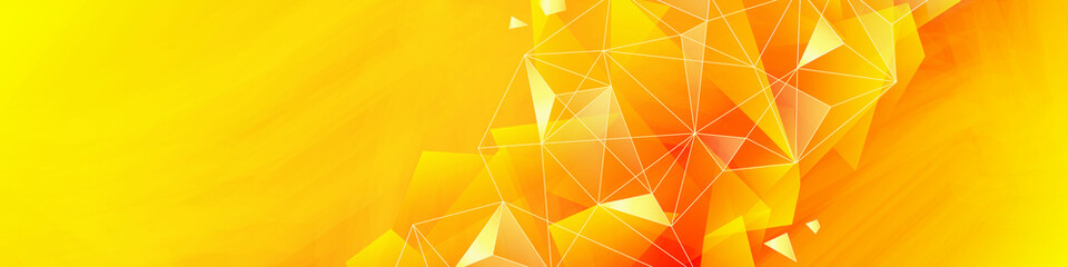 yellow Abstract background with geometric shapes design technology