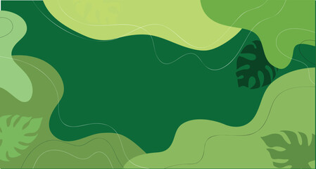 Eco abstract background  Vector template green illustration