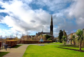 Parque público en Dundee, Escocia