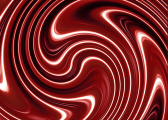 Poster - Glossy abstract swirls in red