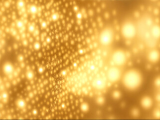 Wall Mural - abstract gold bubble lights , Bokeh Christmas background with circle designs or blurred stars shining, glitter magic background