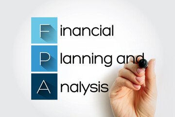 Poster - fpa financial planning and analysis - set of four activities that support an organization's financia