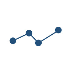 Aufkleber - Line chart graph. Trend. Vector.