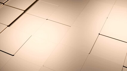 Poster - Grey and pink background. Design. A sliding background of small squares made in cartoon animation.