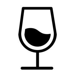 Canvas Print - wine glass icon