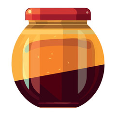 Sticker - Organic honey jar, a symbol of nature