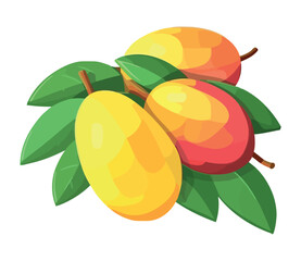 Sticker - Juicy fruit symbolizes healthy eating in summer