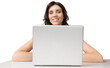 © BillionPhotos.com - Woman Working on The Laptop - Isolated