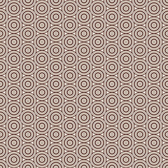 Poster - Seamless pattern with simple geometric forms. Repeated circles wallpaper. Abstract background with round vortexes