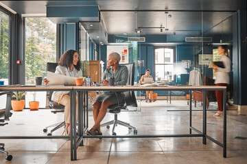 Poster - What do you think of this. Shot of a group of female designers working in an office.