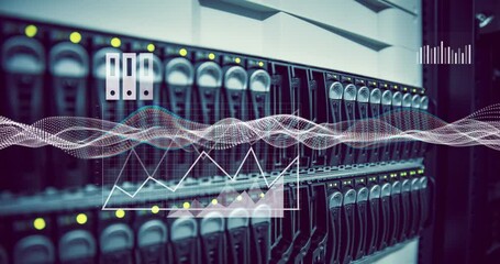 Poster - Animation of data processing over computer server