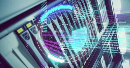 Poster - Animation of data processing over computer server