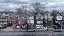 Slow Motion Shot Of Various Residential Areas In Brooklyn