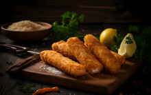 Freshly Made Fish Sticks Created With Generative AI Technology